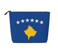 Flag of Kosovo Print Toiletry Bag Cosmetic Bag Large Capacity Travel Makeup Bag for Women for Daily Use Travel