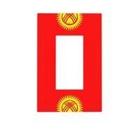 Flag of Kyrgyzstan Printed Decorative Switch Covers-Durable Single and Double Socket Plates for Light SwitchesStyle U