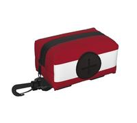 Flag Of Latvia Pet Travel Waste Bag Storage Bag. Convenient Storage, Suitable For Leash, With Zipper, Easy To Carry When Traveling.