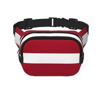 Flag of Latvia Printed fashionable waist bag, unisex messenger bag, fashionable travel waist bag