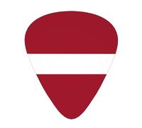Flag of Latvia Stylish and durable guitar picks, three types of thin, medium and heavy guitar picks (12 pieces), suitable for guitar, bass, electric guitar, ukulele,