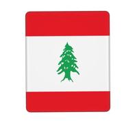 Flag of Lebanon Gaming Mouse Pad, Full-Print Design with 3mm Rubber Base, Ergonomic and Durable for Office, Gaming, and Study