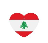 Flag of Lebanon Print 4Pcs Lavender Scent Hanging Lightweight Car Scent for Car Bedroom Wardrobe Bathroom