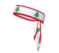 Flag of Lebanon Print Fashionable and Comfortable Headband for Stylish Workout Apparel Accessories