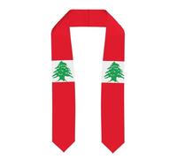 Flag Of Lebanon Print Graduation Shawl Student Athletes Commemorate Your Achievements Graduation Sash