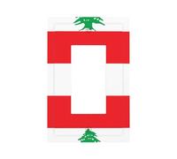 Flag of Lebanon Printed Decorative Switch Covers-Durable Single and Double Socket Plates for Light SwitchesStyle U