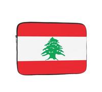 Flag of Lebanon Printed Laptop Sleeve, 12 inch Computer Bag, Suitable for Office, Travel, Commuting, and Business Trips.