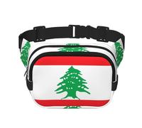 Flag of Lebanon Printed multifunctional waist bag, unisex trendy messenger bag, travel sports storage bag