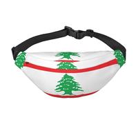Flag of Lebanon Travel Fashion Waist Bag, Suitable for Sports, Running, Cycling, Traveling, Fishing Boys Large Crossbody Waist Bag,