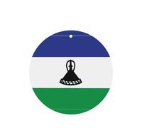 Flag Of Lesotho Car Air Fresheners Cards - Set Of 4 Pieces,For Cars & Home, Long-Lasting Lavender Fragrance