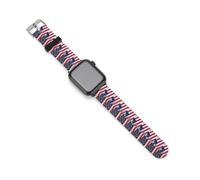 Flag of Liberia And U.S. Silicone Watchband Compatible with IWatch Classic Replacement Strap Soft Wristbands for Men Women 42mm/44mm