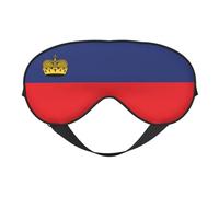 Flag of Liechtenstein Print Eye Mask for Comfortable Sleep – Elastic Nighttime Shade, Perfect for Plane, Travel, and Meditation