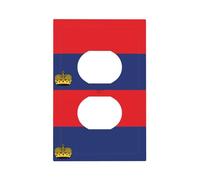 Flag of Liechtenstein Printed Decorative Switch Covers-Durable Single and Double Socket Plates for Light SwitchesStyle S