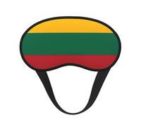 Flag of Lithuania Elastic Band Eye Mask for Sleeping, Blackout Sleep Mask Block Light, Comfortable Travel Nap