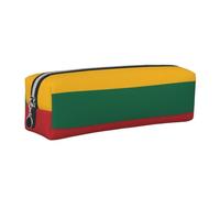 Flag of Lithuania Print Adults Pencil Case Pouch Stationery Organizer Office Travel Supply Accessory