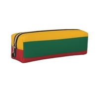 Flag of Lithuania Print Adults Pencil Case Pouch Stationery Organizer Office Travel Supply Accessory