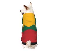 Flag Of Lithuania Print Dog Hoodie For Small Dogs, Warm, Soft, And Breathable Sweatshirt, Easy To Wear Jumper, Pet Winter Weather Coat Pullover