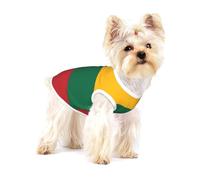 Flag of Lithuania Print Dog Shirt,Dog Shirt Vest for Small Breeds Like Chihuahuas,Yorkies, and Puppies