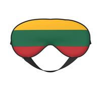 Flag of Lithuania Print Eye Mask,Silk-Like Sleep Mask,Night Sleeping Mask for Men Women,for Sleep Relaxation