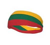 Flag of Lithuania Sports headband, unisex, sweat-wicking and quick-drying, suitable for fitness, yoga and other sports.