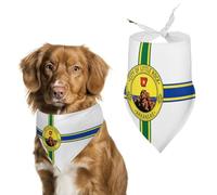 Flag of Little Rock Dog Scarf Triangle Bandana Happy Easter Soft Puppy Scarfs Gifts for Medium Large Pets