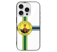 Flag of Little Rock Slim Glass Case Protective Classic Cell Phone Basic Cases Compatible with iPhone 16/16 Plus/16 Pro/16 Pro Max/16 E