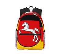 Flag of Lower Saxony Print Lightweight Backpack for Women and Men Cute Travel Backpack with Shoulder Straps