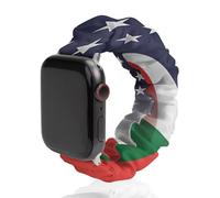 Flag of Madagascar And U.S. Watch Band Compatible with IWatch Bands Series 6 5 4 3 2 1 Elastic Replacement Wristband