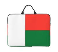 Flag of Madagascar Prints 14-Inch Laptop Sleeve Waterproof And Shockproof Suitable For Office Work Business Trips And Daily Travel.