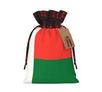 Flag of Madagascar Two Color Drawstring Gift Bag M Beautiful Convenient Suitable For Christmas Birthdays