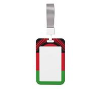 Flag of Malawi Card Holder Durable and Lightweight Stylish Design Suitable for Offices Hospitals and Conferences