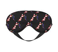 Flag of Malaysia Map 7 Flag of Malaysia Map Sleep Masks Adjustable Strap Soft Eye Mask for Women Men Travel Work Home