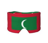 Flag of Maldives Double-Sided Printed Eye mask, Soft and Light-Blocking, Suitable for Travel and Home