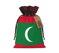 Flag of Maldives Two Color Drawstring Gift Bag S Beautiful Convenient Suitable For Christmas Birthdays