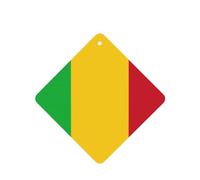 Flag Of Mali Car Air Fresheners Cards - 6 Pieces,Cardstock Scented Decor For Cars,Bedrooms, Closets