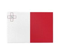Flag of Malta 1000 Piece Puzzle With Stylish Prints That Stimulates Creativity Concentration And Hands On Skills
