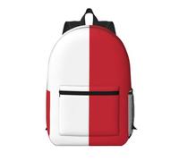 Flag of Malta 17 Inch Backpack-Lightweight Travel Daypack with Pockets