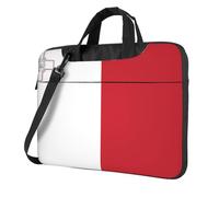 Flag of Malta Laptop Bag Portable Handbag, Safe Protective Inner Lining for Business Trip and Office Use, Black, 14 inch