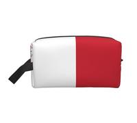 Flag of Malta Large Capacity Travel Toiletry Bag for Organizing Toiletries and Small Items Suitable for Travel Daily and Gym