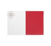 Flag of Malta Placemats for Dining Table Set of 6 - Waterproof - Wipe Clean - Heat Resistant - Anti Slip Dining Table Place Mats, Suitable for Indoor & Outdoor Use, 18’’Ã-12’’