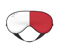 Flag of Malta Print Eye Mask – Comfortable Sleep Aid, Elastic Nighttime Shade, Light-Proof Blindfolds for Plane, Travel
