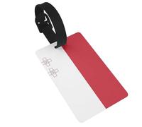 Flag of Malta Printed Luggage Tags-Essential Travel Items to Protect Privacy, Easy Luggage Identification for Suitcases