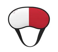 Flag of Malta Universal Lightweight Eye Mask: Great for Travel, Office Naps and Shift Work. Provides a Comfortable Sleeping Environment