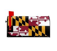 Flag of Maryland Mailbox Covers Winter Magnetic Mailbox for Garden Home Christmas Wraps Post Letter Box Cover Decorations Standard Size 18" * 21"