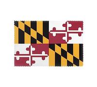 Flag of Maryland Placemats for Dining Table Set of 6 - Waterproof - Wipe Clean - Heat Resistant - Anti Slip Dining Table Place Mats, Suitable for Indoor & Outdoor Use, 18’’Ã-12’’