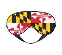 Flag of Maryland Printing Rest Sleep Eye Mask, Soft Eye Mask for Home & Camping, Blocks Light, Comfortable for Most Users