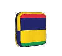 Flag of Mauritius Period Proof Storage Bag-Feminine Hygiene Travel Case for Sanitary Pads, Discreet Mensural Pouch for Purse Office
