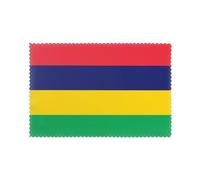 Flag of Mauritius Print Placemats for Dining Set of 6, Indoor/Outdoor Washable Table Mats, for Holiday Dinners Decor