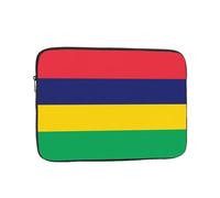 Flag of Mauritius Printed 15 inch Laptop Bag - Shockproof Portable Laptop Inner Pocket for Business, Travel, School, Office