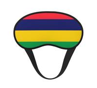 Flag of Mauritius Sleep Mask Soft Eye MaskBlindfold Eyeshade Smooth Comfortable Eye Cover with
